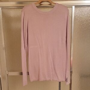lululemon athletica Light Pink Crew Neck Sweater